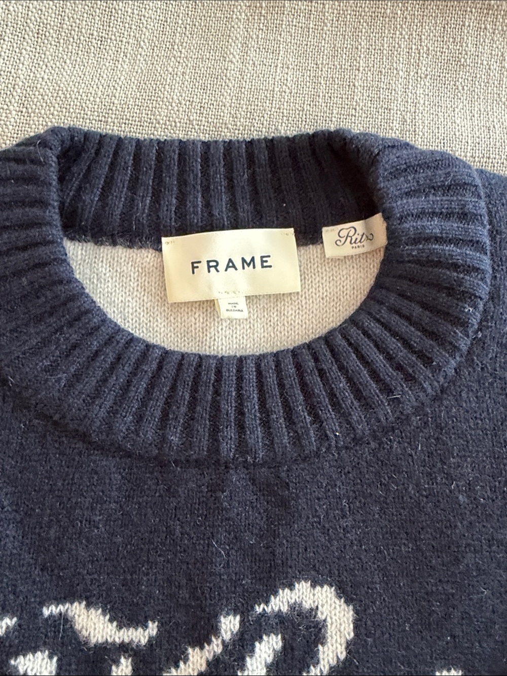 Frame x Ritz Paris Crew Sweater - Picture 6 of 8